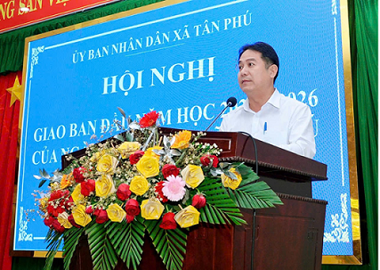 Ủy ban nhân dân xã Tân Phú tổ chức Hội nghị giao ban đầu năm học 2025 - 2026 của ngành Giáo dục